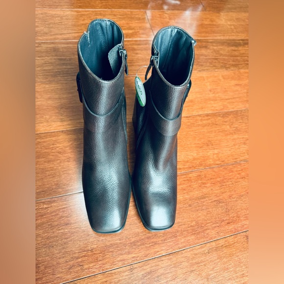 Paul green Nirvana square toe block heels ankle zip up bootie brown Au 5 US 7.5 - Picture 3 of 12